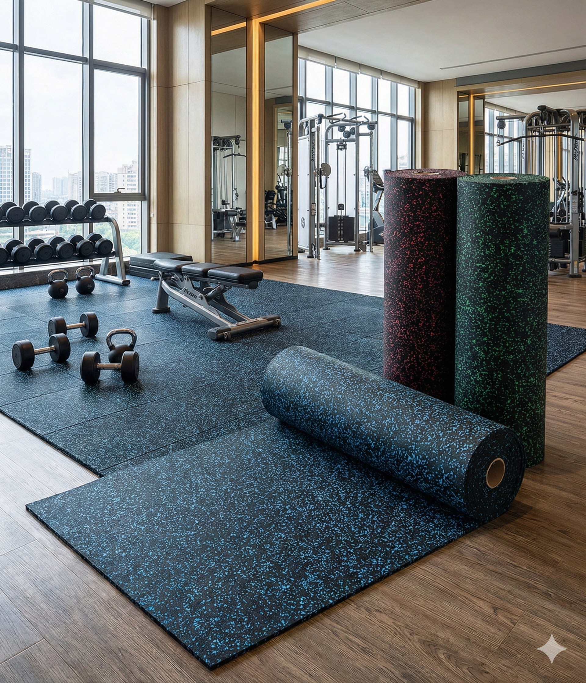 Piso para Gimnasio en Rollo